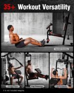 HARISON Home Gym - Full Body Workout Equipment, Exercise Equipment, Fitness Equipment, Multifunctional Home Gym Equipment for Home with Pulley System, Weight Bench, Rowing Machine - Image 3