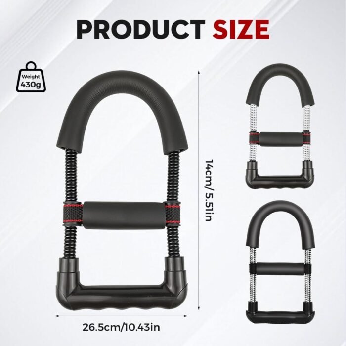 Adjustable Wrist Strength Trainer Forearm Strengthener – 2025 Arm Blaster Exerciser for Hand Grip Training Strengthener, Hand and Wrist Workout Equipment for Home, Office and Gym Fitness - Image 7