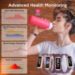 Fitness Tracker,Smart Watch with Blood Pressure Heart Rate & Sleep Monitor IP67 Waterproof Step Calorie Counter Pedometer Fitness Activity Watch Health Watch for Android iOS Phone Men Women - Image 4