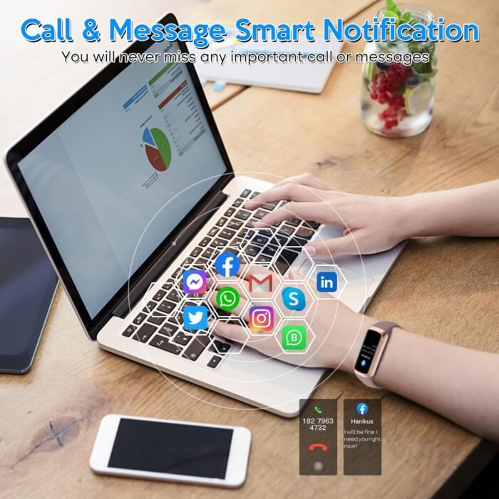 Fitness Tracker,Smart Watch with Blood Pressure Heart Rate & Sleep Monitor IP67 Waterproof Step Calorie Counter Pedometer Fitness Activity Watch Health Watch for Android iOS Phone Men Women - Image 6