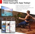 Sunny Health & Fitness Essential Smart 2-in-1 Cross Trainer Elliptical Bike, Magnetic Training Machine for Adult/Seniors Home Gym Cardio Exercises, Free SunnyFit App Bluetooth Connection - SF-E322004 - Image 5