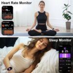 Smart Watch(Answer/Make Calls), 1.91" Smartwatches for Men Women, Fitness Tracker with 110+ Sport Modes, IP68 Waterproof, Heart Rate/Sleep/Spo2 Monitor, Pedometer, Activity Tracker for Android iOS - Image 5
