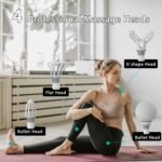 Mini Massage Gun Deep Tissue, Electric Muscle Back Massage Gun, Small Travel Handheld Massagers, Neck Massager for Pain Relief, Care Gifts for Mom/Dad/Men/Women, White - Image 8