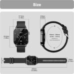 Smart Watch for Men(Answer/Make Calls), 1.85'' AMOLED HD Always On Display, Smartwatch with Calories/Heart Rate/Sleep Monitor, 100+ Sports Modes Fitness Tracker, IP68 Waterproof Pedometer, Black - Image 10