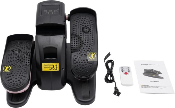 Under Desk Elliptical Machine 5 Gears Adjustable Speeds Electric Ellipse Leg Exerciser for Seniors with Remote Control and LCD Screen for Homes, Gyms - Image 6