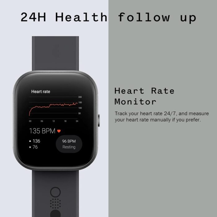 CMF Watch Pro 2025 Upgrade Smart Watch, Fitness Tracker, Heart Rate SpO2 Sleep Monitor,1.96" AMOLED Display, Bluetooth Calls with AI Noise Reduction,13 Days Long Battery, IP68 Water Resistance (Black) - Image 4