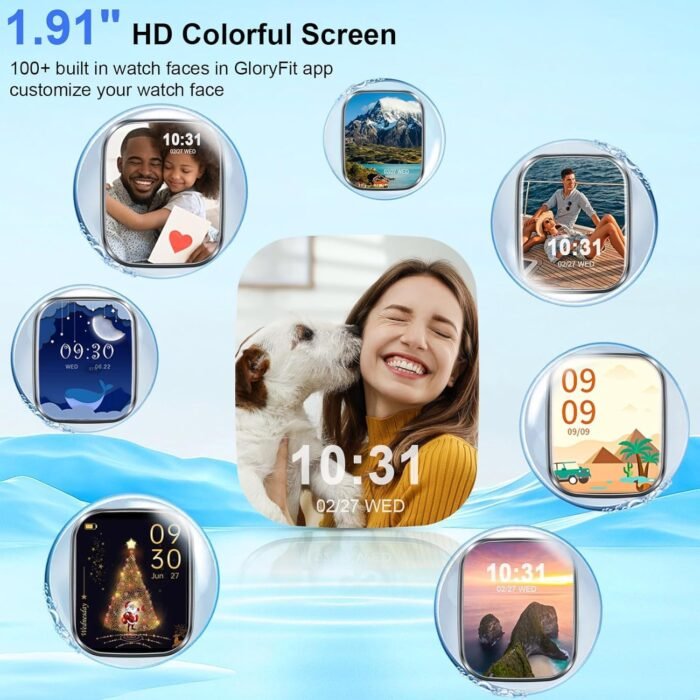Smart Watch for Men Women (Answer/Make Call), 2025 New 1.91" HD SmartWatch, Fitness Watch with 120+ Sport Modes, IP68 Waterproof, Pedometer, Heart Rate/Sleep Monitor, Activity Tracker for Android iOS - Image 3