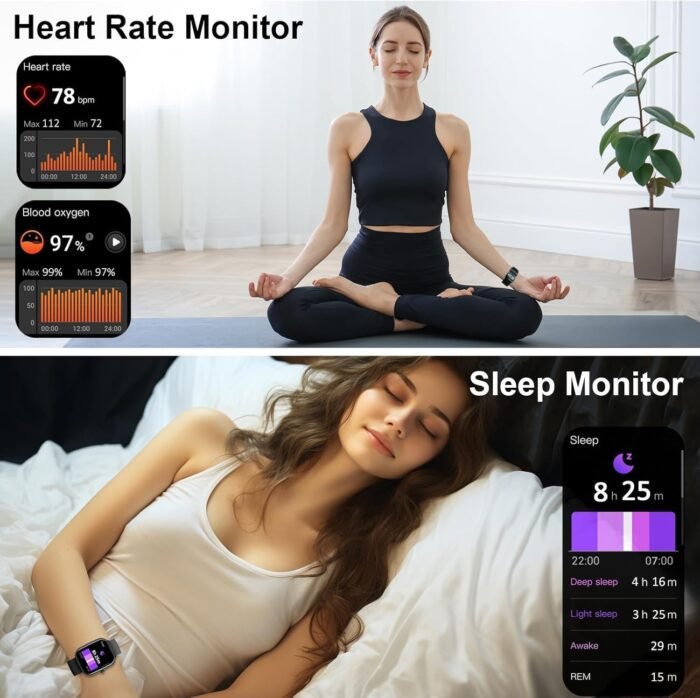 Smart Watch for Men Women (Answer/Make Call), 2025 New 1.91" HD SmartWatch, Fitness Watch with 120+ Sport Modes, IP68 Waterproof, Pedometer, Heart Rate/Sleep Monitor, Activity Tracker for Android iOS - Image 5