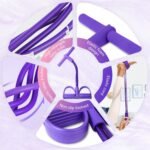 21 Fitness Resistance Bands-4 Tube Pedal Ankle Puller,2025 Upgrade Stretch Bands for Exercise,AB Training Auxiliary Device,Pedal Resistance Band with Handle for Women Men - Image 4