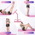 21 Fitness Resistance Bands-4 Tube Pedal Ankle Puller,2025 Upgrade Stretch Bands for Exercise,AB Training Auxiliary Device,Pedal Resistance Band with Handle for Women Men - Image 6