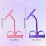 21 Fitness Resistance Bands-4 Tube Pedal Ankle Puller,2025 Upgrade Stretch Bands for Exercise,AB Training Auxiliary Device,Pedal Resistance Band with Handle for Women Men - Image 8