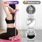 21 Fitness Resistance Bands-4 Tube Pedal Ankle Puller,2025 Upgrade Stretch Bands for Exercise,AB Training Auxiliary Device,Pedal Resistance Band with Handle for Women Men - Image 7