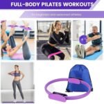 Pilates Essentials Kit for Women,Better Me Pilates Kit,Pilates Ring and Ball Set with Booty Resistance Bands,25 cm Yoga Ball,Figure-8 Resistance Stretch Bands for Core Strength Glute Toning - Image 3
