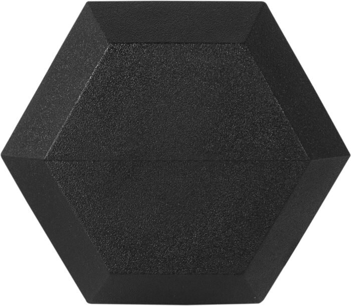 Premium Rubber Encased Hex Dumbbell, 35LB Pair - Image 5