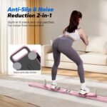 MERACH Pilates Board, Multifunctional Abdominal Plate, Detachable Ab Trainer Machine with Anti-Slip and Quiet Design, Portable Pilates Reformer for Core Workouts, Home Gym Equipment for Women (Pink) - Image 5
