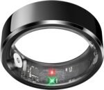 Health Smart Ring for Men Women, Fitness Tracker with Heart Rate/Blood Pressure/Blood Oxygen Monitor,Sleep Tracker,Pedometer, IP68 Waterproof Ring for iPhone&Android, No Subscription (Black, Size9) - Image 2