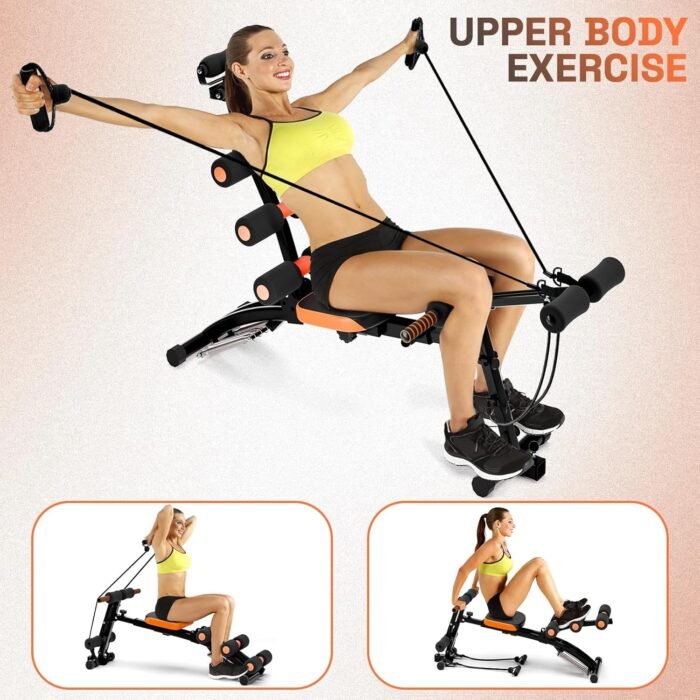 Ab Workout Machine, Ab Workout Machine for Home Gym, Multi-Functional Adjustable Ab Crunch Equipment Ab Sit up Machine for Full Body Workout, Ab Trainer for Core, Leg, Thighs, Buttocks, Sit-up - Image 4
