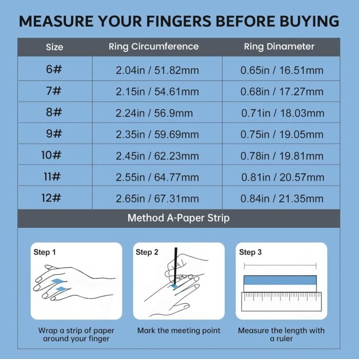 Smart Ring for Women & Men | IP68 Waterproof Fitness Tracker |Sleep Tracking Heart Rate Blood Oxygen Healthy Monitor Monitor | Activity/Steps/Calories | for iOS & Android (Gold, 9#) - Image 3