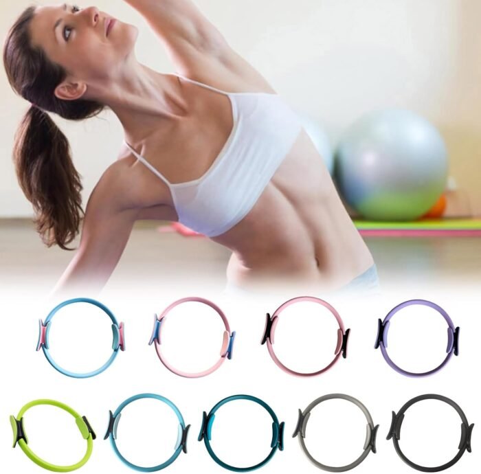 Pilates Ring Fitness Circle, Pilates Ring Fitness Trainer for Workouts Beginners Men Women,14.96" Yoga Ring for Toning Arms, Inner Thigh Workout, Toning & Pelvic Floor Exercise - Image 9