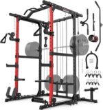 ARMAC Power Cage,Power Rack with LAT Pulldown,Multi-Function Training Attachments for Home Gym Fitnees Equipment,1500LBS - Image 2