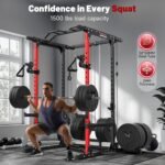 ARMAC Power Cage,Power Rack with LAT Pulldown,Multi-Function Training Attachments for Home Gym Fitnees Equipment,1500LBS - Image 4
