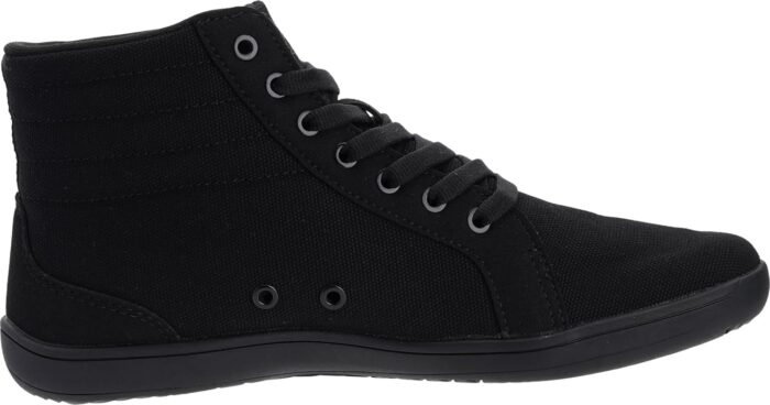 WHITIN Women's Wide High-Top Canvas Barefoot Sneakers | Minimalist Street-Ready Fit | Comfort-Forward Ankle Support - Image 4