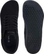 WHITIN Women's Wide High-Top Canvas Barefoot Sneakers | Minimalist Street-Ready Fit | Comfort-Forward Ankle Support - Image 6
