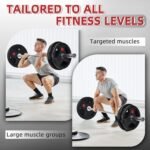 2-Inch Olympic Rubber Coated Cast Iron Plate Weight Plate for Strength Training and Weightlifting, Multiple Sizes - Image 7