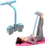 Abdominal Trainer, Sit-Up Training Equipment, 6 Tubes Fitness Elastic Pull Rope, Tension Rope Pull Up Pilate Foot Pedal Resistance Band Workout Tool Ab Shaper - Image 2