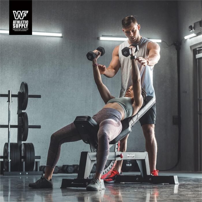 CAPHAUS Black Neoprene Coated Hex Dumbbells, Set of 2 for Home Gym Equipment, Hand Weights Set for Exercise, Workout, Body Building, Weight lost & Strength Training, Size Options Available - Image 9