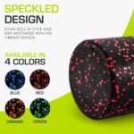 ProsourceFit High Density Foam Rollers 12 - inches long, Firm Full Body Athletic Massage Tool for Back Stretching, Yoga, Pilates, Post Workout Muscle Recuperation, Black/Red - Image 5