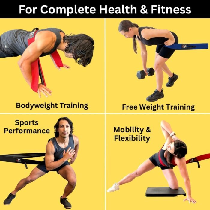 Fabric Long Loop Resistance Band with Door Anchor with Instructions - Best Resistance Band for Glutes, Leg Exercises, Chest Exercises, Muscle Building – NT Loop Extra Heavy Strength - Image 10