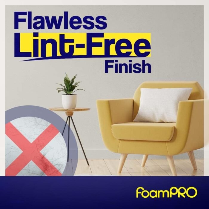 FoamPRO 162 | 2” Fine Finish Paint Roller | Mini Foam Roller (1 Pack) | Foam Paint Roll Cover + Paint Roller Handle | Home Painting Supplies & Paint Tools - Image 7