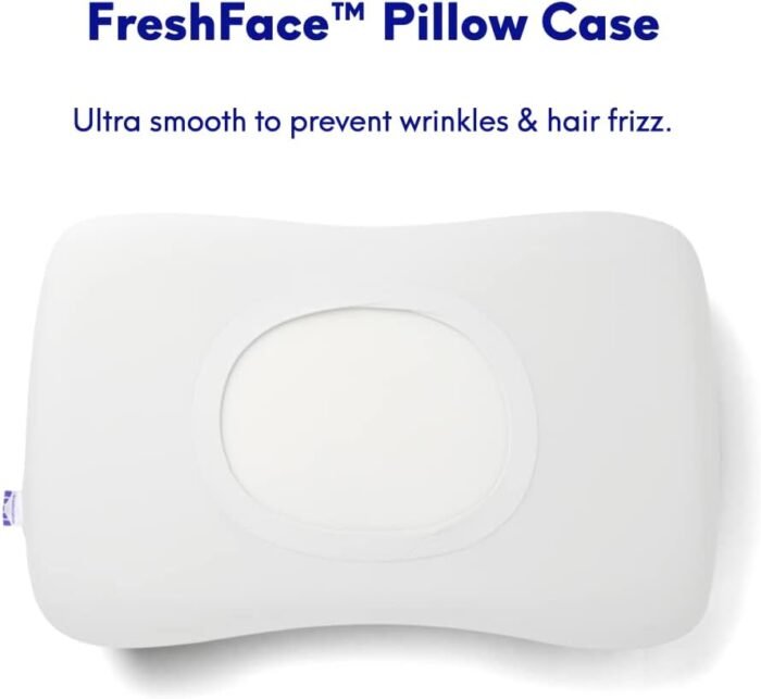 C CUSHION LAB Deep Sleep Pillow, Patented Ergonomic Contour Design for Side & Back Sleepers, Orthopedic Cervical Shape Gently Cradles Head & Provides Neck Support & Shoulder Pain Relief - Calm Grey - Image 7