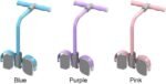 Multifunctional Pedal Puller Resistance Rope, 6 Tube Tension Rope Pull Up Pilate Equipment Yoga Tension Rope Leg Trainer Workout Tool for Full-Body Fitness(Pink) - Image 7