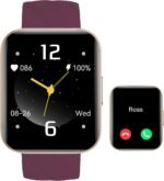 Smart Watches for Men Women (Answer/ Make Calls) Compatible with iPhone Android Phones, 1.85" Smartwatch Fitness Tracker with 100+ Sports Heart Rate Monitor Pedometer Sleep Tracker Waterproof (Purple) - Image 2