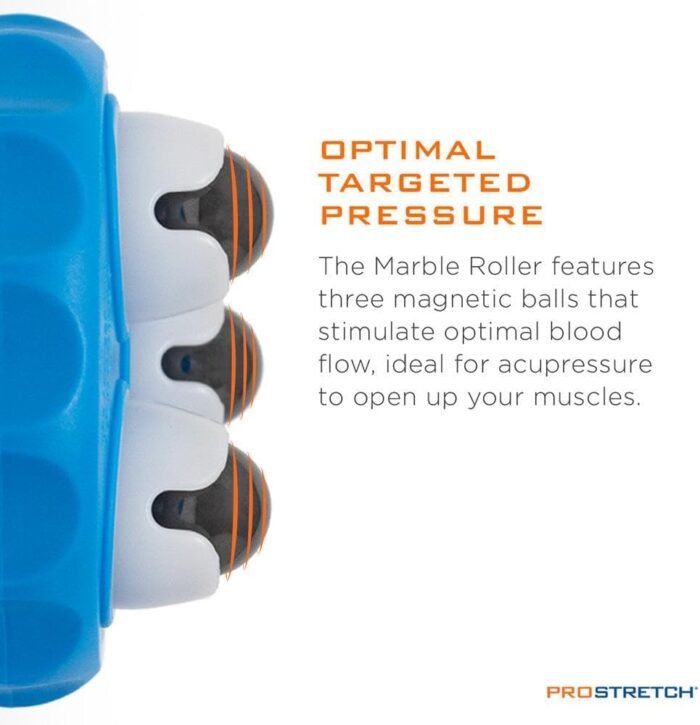 ProStretch Marble Roller Hand-Held Portable Massage Tool with Magnetic Balls for Acupressure Muscle Soreness & Relief - Image 5
