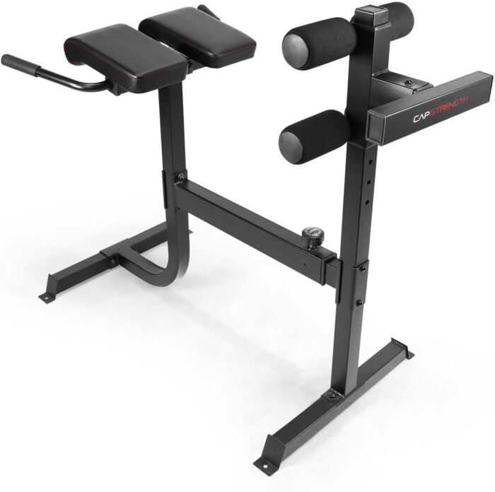 CAPHAUS Adjustable Hyperextension 90 Degree Strength Roman Chair with Handle, Ab Bench Multi-Functional Weight Bench, Muscle Strength Training Fitness Back Machines for Full Body Workout - Image 2