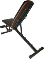 Gymenist Exercise Bench Adjustable Foldable Compact Workout Weight Bench Easy To Carry NO ASSEMBLY NEEDED, Black-Orange (FOLD-110B) - Image 10