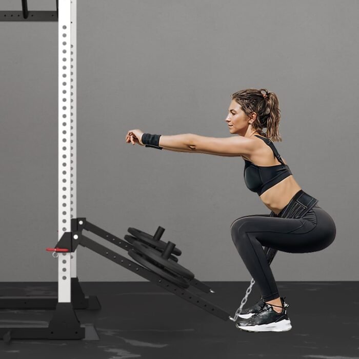 Power Cage Attachment Lever Arms Belt Squats, Rows,Curls or Guided Deadlifts Attachment, Fit for 1" Holes,Suits 2 * 2" Rack - Image 6