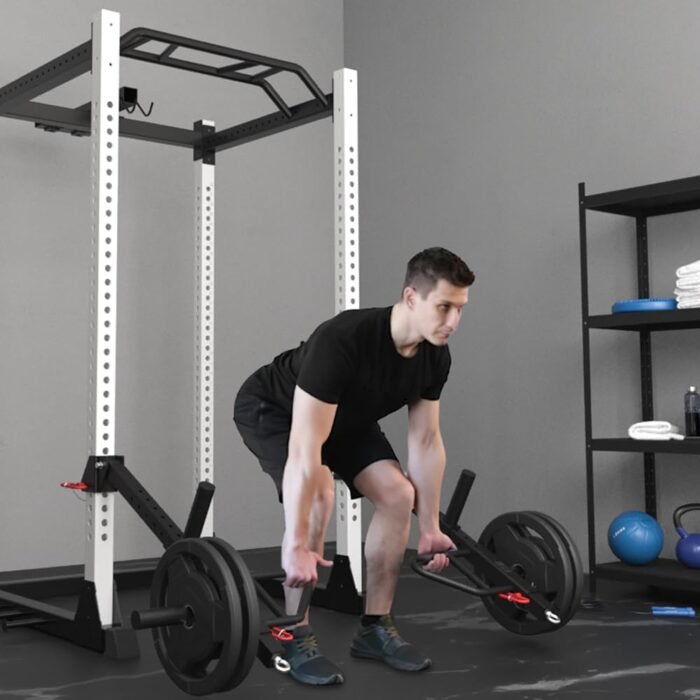 Power Cage Attachment Lever Arms Belt Squats, Rows,Curls or Guided Deadlifts Attachment, Fit for 1" Holes,Suits 2 * 2" Rack - Image 4
