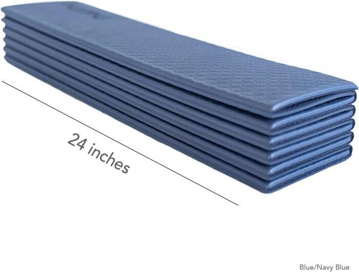 Numu Foldable Yoga Mat with Yoga Carrying Strap - Nonslip, Lightweight, and Portable 1/4” Inch Thick Workout Exercise Mat - Perfect for Easy Storage and Travel - Image 4