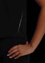 baleaf Women's Workout Tops Athletic Shirts Cropped Short Sleeve Split Back Running Gym Quick Dry Sun Protection UPF 50+ - Image 6