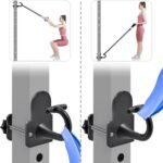 Kipika Power Cage Squat Rack Home Gym Accessories - Anchor for Resistance Bands Fits Rack with 5/8" or 1" Holes, Heavy Duty Hooks for Workouts, Strength Training, and Physical Therapy Exercise, 2 Pack - Image 5