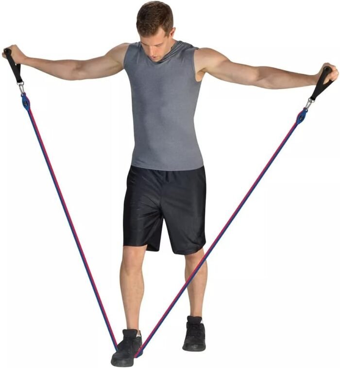 RENEW Total Body Pro – Includes 5 Resistance Bands, Handles, Leg Ankle Straps, Door Anchor and Carry Bag for Fitness, Muscle Training, Home Workouts, Ideal for Shaping the Body for Both Men and Women. - Image 9