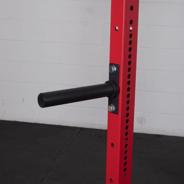 Titan Fitness X-3 Series 80" Red Bolt-Down Power Rack, 24" Depth, Rackable 1650 LB Cage, 1.25" and 2" Pull Up Bars, Standard J-Hooks, Weight Plate Holders, Weightlifting and Strength Training - Image 7