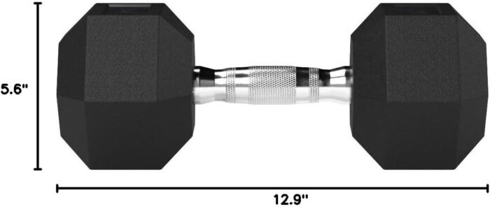 Amazon Basics Rubber Hex Dumbbell Hand Weight - Image 6