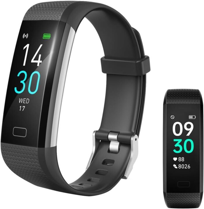 Fitness Tracker with Heart Rate Monitor/Step Counter/Calories, Smart Watch Activity Tracker Sleep Monitor, IP68, Health Tracker Pedometer for Man Women - Image 2
