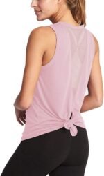 Bestisun Workout Athletic Shirts Mesh Sports Dance Tops for Women Yoga Clothes - Image 4