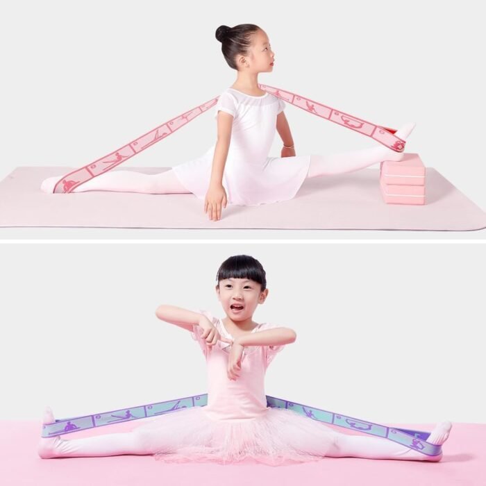 2 PCS Stretch Strap for Kids Dance Elastic Band for Children Gymnastics Stretching Strap Kids Stretching Bands Stuff Multi-Loop Adjustable Bands Stretching Resistance Ballet Bands -8 Loops - Image 6